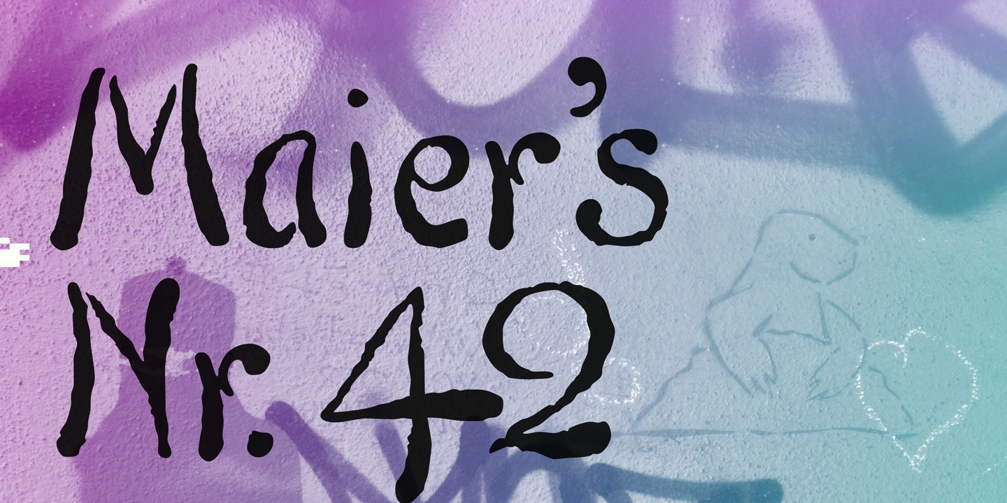 Beispiel einer Maiers Nr. 42 Pro-Schriftart #2